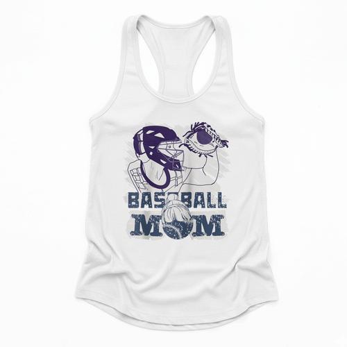 Baseball Mom Cute Design Sports & Softball Nostalgia Tee Raglan Baseball Tee Flowy Tank - Sportilla