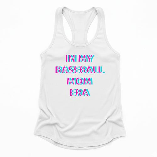In My Baseball Mom Era 80s Retro Style Flowy Tank - Sportilla