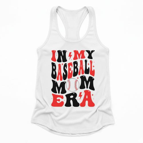 In My Baseball Mom Era Groovy Mom Flowy Tank - Sportilla
