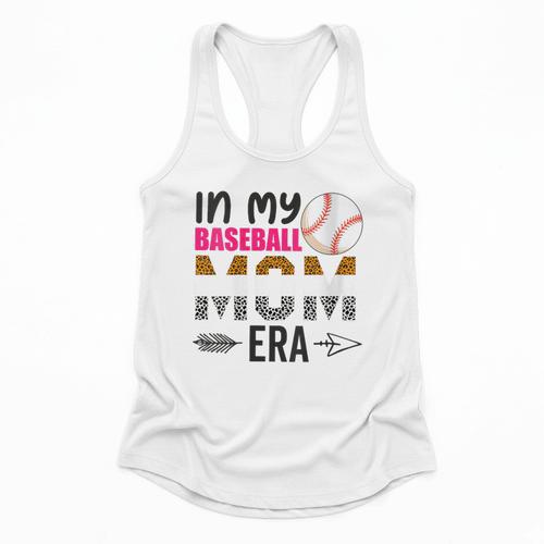 In My Baseball Mom Era Baseball Mom Mother Flowy Tank - Sportilla
