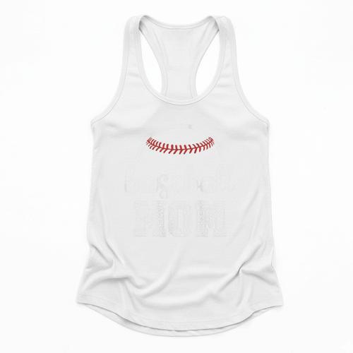 Baseball Mom Leopard Print Baseball Game Day For Mama Flowy Tank - Sportilla