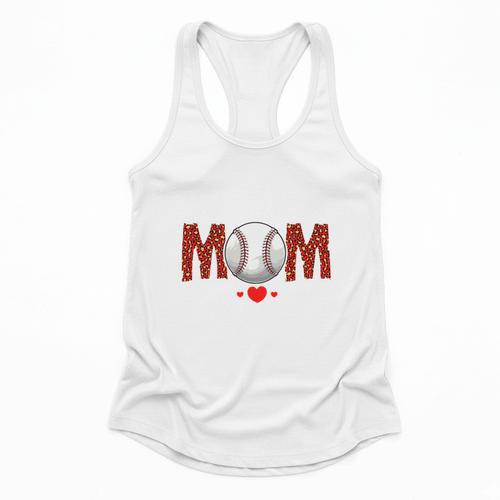 Baseball Mom Leopard Sports Players Mother's Day Flowy Tank - Sportilla