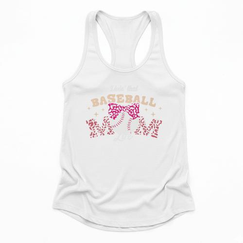 Baseball Mom Livin That Baseball Mom Life Premium Flowy Tank - Sportilla