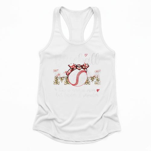Baseball Mom Like A Normal Mom But Louder & Prouder Women Premium Flowy Tank - Sportilla