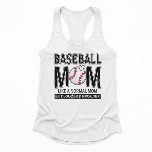 Baseball Mom Not Like a Normal Mom Baseball Mama Flowy Tank - Sportilla