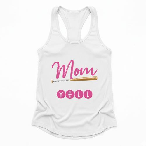 Baseball Mom Baseball Pitcher Bat Gloves Baseball Player Flowy Tank - Sportilla