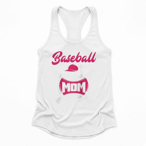 Baseball Mom Raglan Baseball Tee Flowy Tank - Sportilla