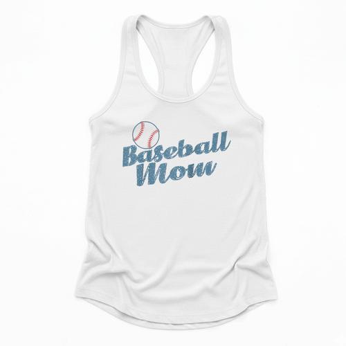 Baseball Mom Team Ball Sports Fan Raglan Baseball Tee Flowy Tank - Sportilla