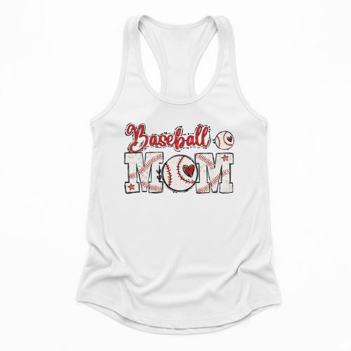 Baseball Mom Tee Mother's Day Mama Mother Holiday Flowy Tank - Sportilla