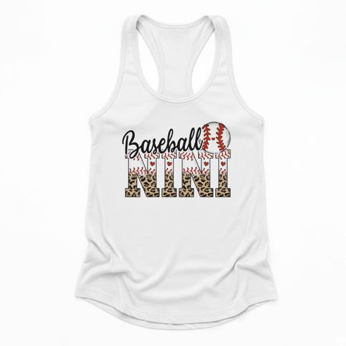 Baseball Nini Women BallPark Nini Baseball Mom Mother's Day Flowy Tank - Sportilla
