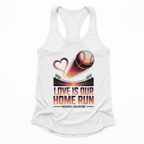 Baseball Valentine Forever On Deck For You Flowy Tank - Sportilla