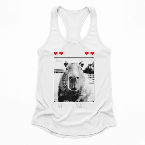 Capybara Love Valentines Day Cute Animal Hearts Raglan Baseball Tee Flowy Tank - Sportilla