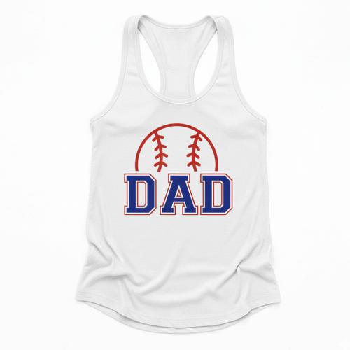 Dad Of Rookie 1st Birthday Baseball Boy Family Matching Flowy Tank - Sportilla
