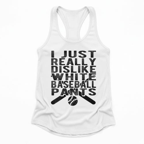 I Dislike Baseball Pants Softball Tball Baseball Mom Flowy Tank - Sportilla