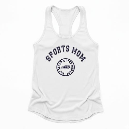 Eat Sleep Sports Hockey Cheer Baseball Mom Taxi Flowy Tank - Sportilla