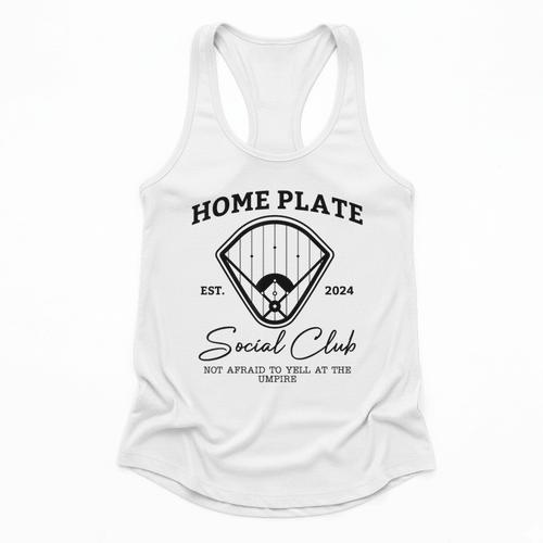 Home Plate Social Club Baseball Mom Flowy Tank - Sportilla