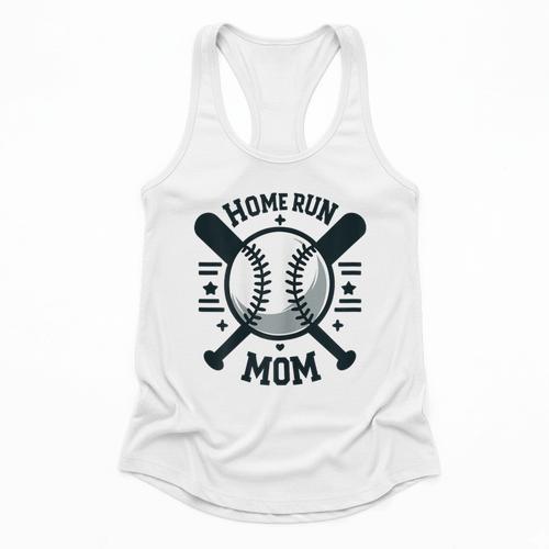 Home Run Mom Shirt Baseball Mom Mother's Day Flowy Tank - Sportilla