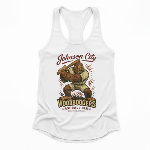 Johnson City Woodboogers Retro Baseball Club Flowy Tank - Sportilla
