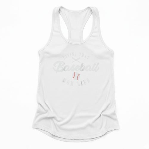 Living That Baseball Mom Life Team Raglan Baseball Tee Flowy Tank - Sportilla