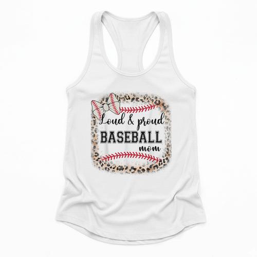 Loud & Proud Baseball Mom Women Flowy Tank - Sportilla