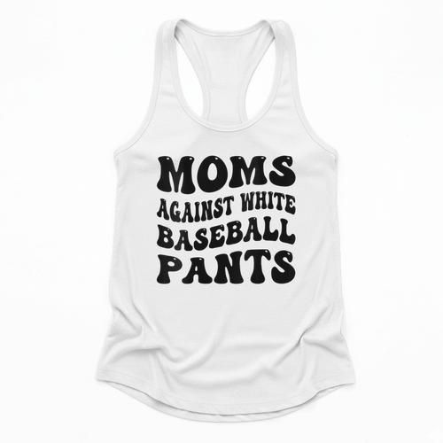 Moms Against Baseball Pants Baseball Mom Cool Flowy Tank - Sportilla