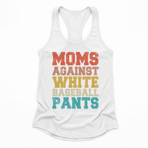 Moms Against Baseball Pants Baseball Mom Mother Flowy Tank - Sportilla