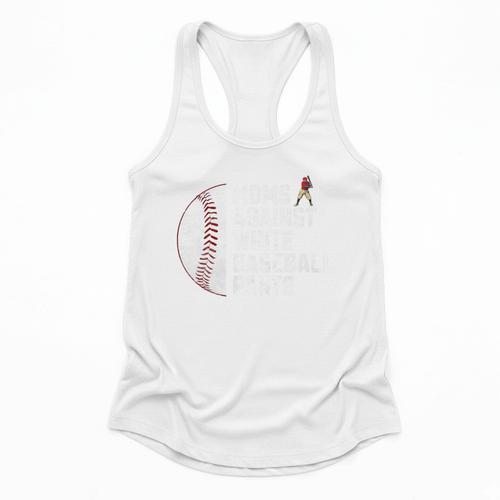 Moms Against Baseball Pants Baseball Mom Premium Flowy Tank - Sportilla