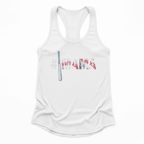 Number One Baseball Mom For Mothers Day Baseball Mama Raglan Baseball Tee Flowy Tank - Sportilla