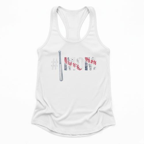 Number One Baseball Mom For Mothers Day Baseball Mommy Raglan Baseball Tee Flowy Tank - Sportilla