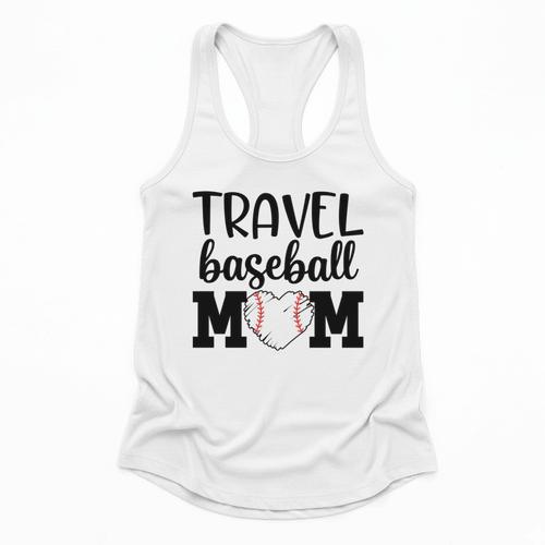 Proud Sports Mom Travel Baseball Mom For Game Day Flowy Tank - Sportilla