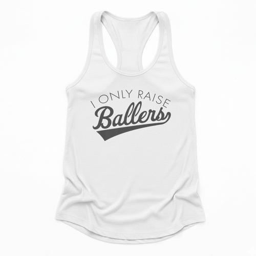 I Only Raise Ballers Baseball Mom & Parent Sports Premium Flowy Tank - Sportilla