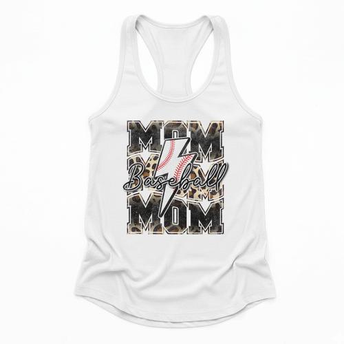 Retro Baseball Mom Mama Baseball Life Mother's Day Baseball Premium Tri-Blend Flowy Tank - Sportilla