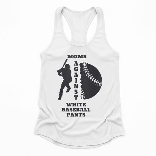 Retro Moms Against Baseball Pants Baseball Mom Flowy Tank - Sportilla