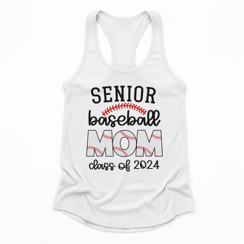 Senior Baseball Mom Class Of 2024 High School College Sports Flowy Tank - Sportilla
