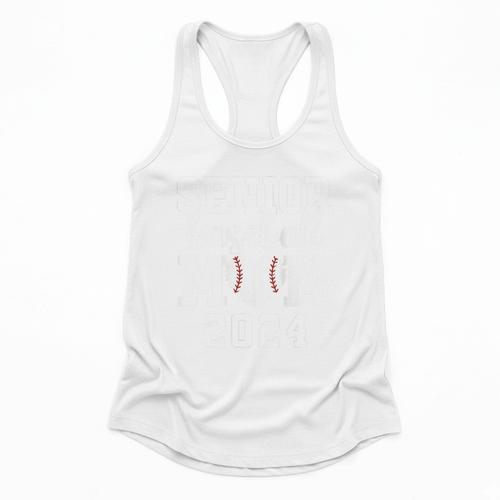 Senior Mom Baseball Player Son Senior Baseball Mom 2024 Flowy Tank - Sportilla