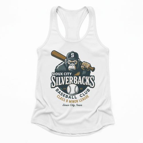 Sioux City Silverbacks Retro Minor League Baseball Flowy Tank - Sportilla