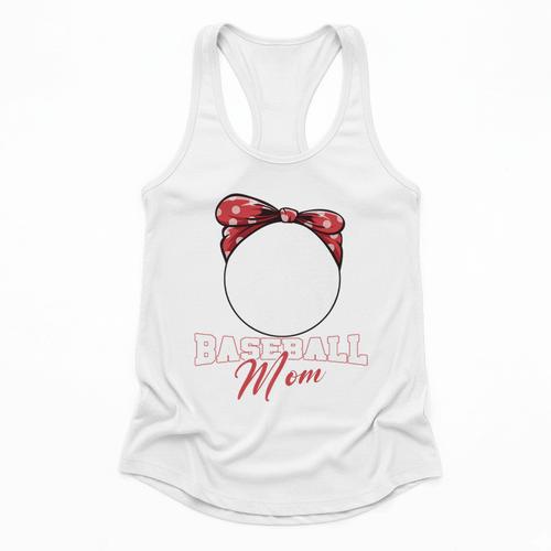 Softball Baseball Mom Floral Tee Mother's Day Premium Flowy Tank - Sportilla