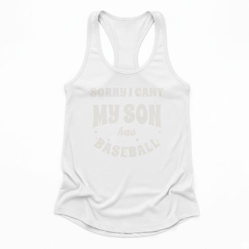 My Son Has Baseball Baseball Mom Mother's Day Sports Retro Flowy Tank - Sportilla