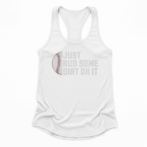Sports Meme Rub Some Dirt On It For Baseball Mom Premium Flowy Tank - Sportilla