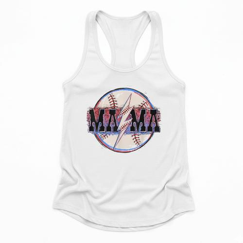 T Ball Mama Baseball Mama Baseball Mom Flowy Tank - Sportilla