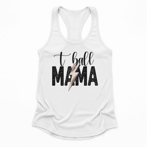 T-Ball Mama Baseball Mama Baseball Mom Flowy Tank - Sportilla