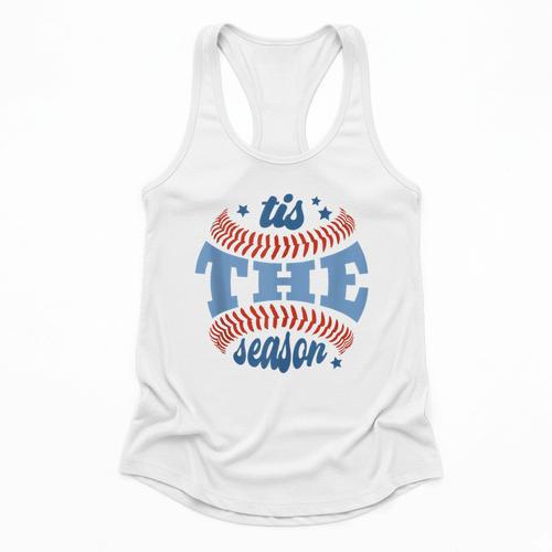 Tis The Season Baseball Mom Enthusiast Joy Flowy Tank - Sportilla