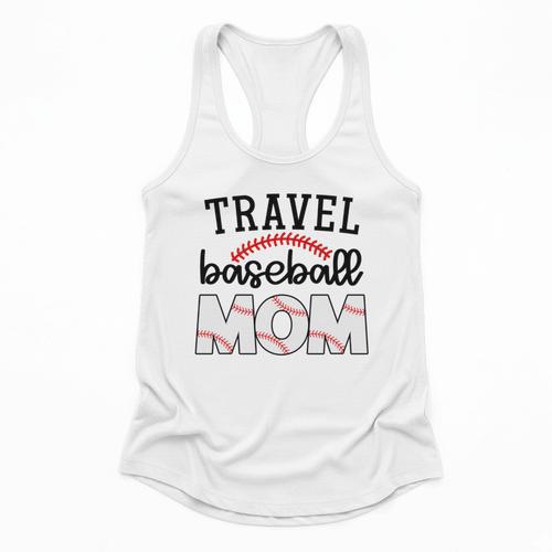 Travel Baseball Mom Sports Mom Baseball Mama Flowy Tank - Sportilla