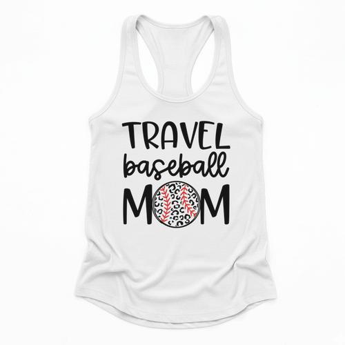 Travel Baseball Mom Travel Team Game Day Travel Sports Mom Flowy Tank - Sportilla