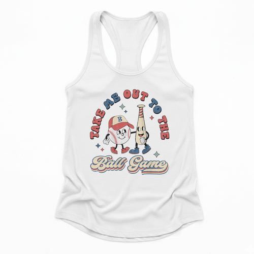 Vintage Baseball Mom Retro Style Tee For Proud Moms Flowy Tank - Sportilla