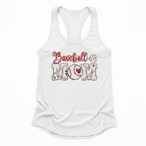 Vintage Baseball Mom Sport Humor Premium Flowy Tank - Sportilla