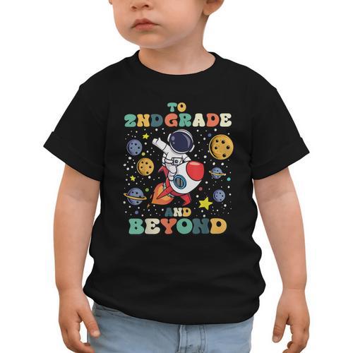 To 2nd Grade And Beyond Second Astronaut Back To School Graphic Toddler T-Shirt - Savourry