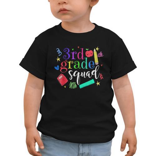 3rd Grade Squad Back To School Team Third Grade Graphic Toddler T-Shirt - Savourry