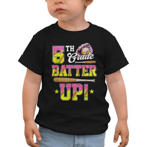 5th Grade Butter Up Softball Ice Cream Drip Back To School Graphic Toddler T-Shirt - Savourry