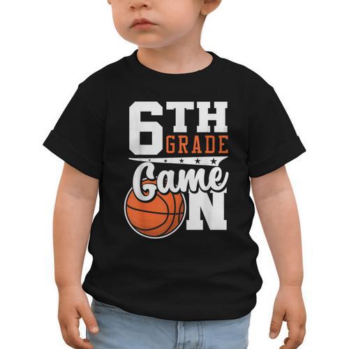 6th Grade Game On Back To School Basketball Boy Sixth Grade Graphic Toddler T-Shirt - Savourry